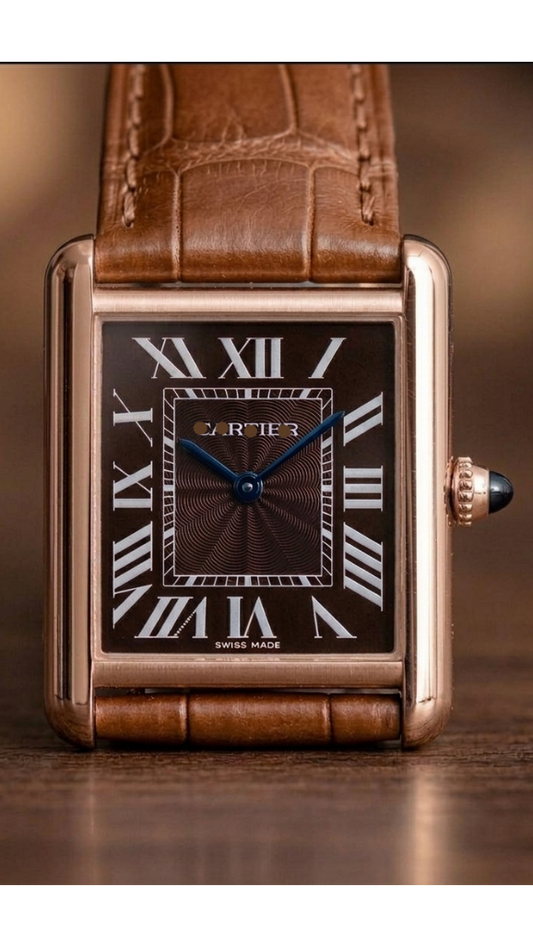 CT  BROWN DIAL BROWN STRAP